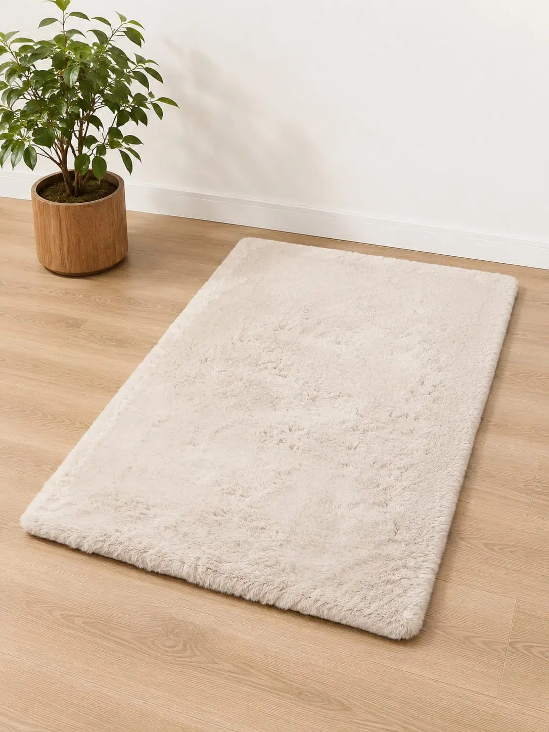 80x150 cm Peluş Yumuşak Doku Post Paspas - BEJ