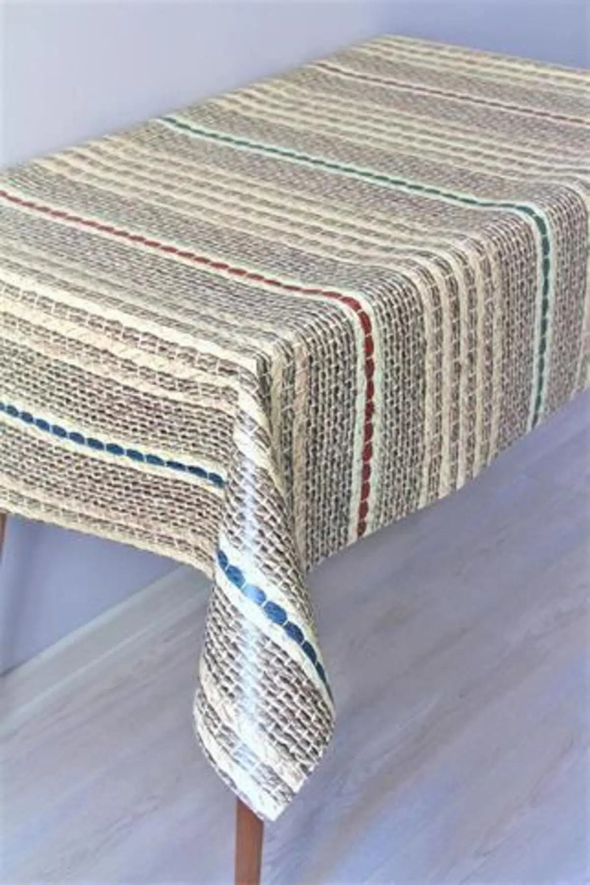 Astarlı Silinebilir Pvc Muşamba Masa Örtüsü 204-A - Çok Renkli